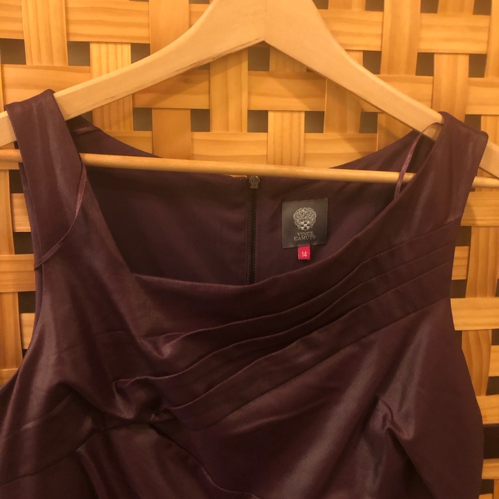 NWT Vince Camuto
Burgundy/Purple cocktail shiny dress - Picture 2 of 5